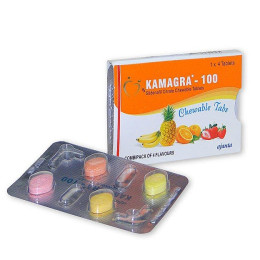 Возбудитель Kamagra 100 жевательные таблетки, цена за 1 табл – фото