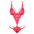 Боди сексуальное Obsessive Lovlea размер L/XL, кружевное, красное (207017) – фото 5