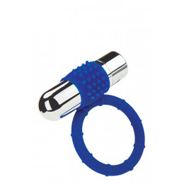 Эрекционное кольцо с вибрацией Zolo Rechargeable Vibrating Cock Ring, синее