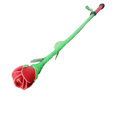 Стек троянда Шкіряний Kid Grain Leather Rose Crop With Calf Leather Rose (205069) – фото 1