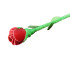 Стек роза кожаный Kid Grain Leather Rose Crop With Calf Leather Rose (205069) – фото 2