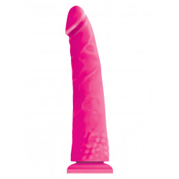 Фаллоимитатор на присоске реалистичный Colours Pleasure, розовый, 20 см х 3.7 см – фото