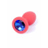 Анальная пробка силиконовая с синим камнем S Plug-Jewellery, 7 см х 2.7 см (54053) – фото 8