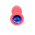 Анальная пробка силиконовая с синим камнем S Plug-Jewellery, 7 см х 2.7 см (54053) – фото 7