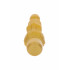 Вибратор реалистичный со стимулятором клитора TOYJOY, золотой, 22.1 х 4.4 см (203727) – фото 4