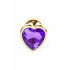 Анальная пробка металл с фиолетовым сердцем S Plug-Jewellery, 7 см х 2.7 см (54023) – фото 8
