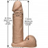 Страпон із кібершкіри Doc johnson Cock With Ultra Harness, 19 см х 5 см (203577) – фото 4
