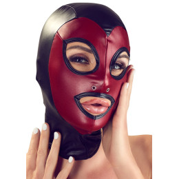 Маска на голову Bad Kitty Head Mask, червоно-чорна – фото