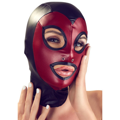 Маска на голову Bad Kitty Head Mask, красно-черная (214024) – фото 1