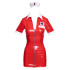 Костюм секси медсестры Black Level Vinyl Nurse, XL, красный, 2 предмета (214061) – фото 5