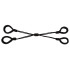 Система фіксації з бондажной мотузки Bad Kitty Handcuffs 1, чорна (214031) – фото 5