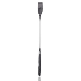 Стек с металлическими наконечниками на ручке, черный, 56.5 см – фото