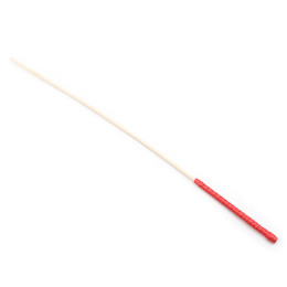 Ротанг (розги) деревянный, одиночный, красная ручка, 60 см – фото