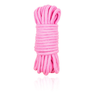 Мотузка для бондажа бавовняна, рожева, 5 м (207915) – фото 1