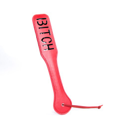 Шлепалка з написом BITCH, Червона, 31.5 см – фото
