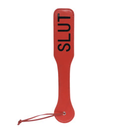Шлепалка с надписью SLUT, красная, 31.5 см – фото