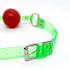 Кляп-кулька червоний з неоново-зеленими ремінцями (208265) – фото 3