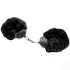 Наручники металл с мехом Plush handcuffs, черные (208122) – фото 3