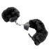 Наручники металл с мехом Plush handcuffs, черные (208122) – фото 2