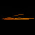 Ошейник с поводком и звоночком. экокожа, оранжевый (208277) – фото 2