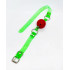 Кляп-кулька червоний з неоново-зеленими ремінцями (208265) – фото 2