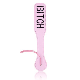 Шлепалка с надписью Bitch, розовая, 31.5 см