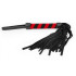 Плетка (флоггер) замшевая, красно-черная, 16 см (208027) – фото 3