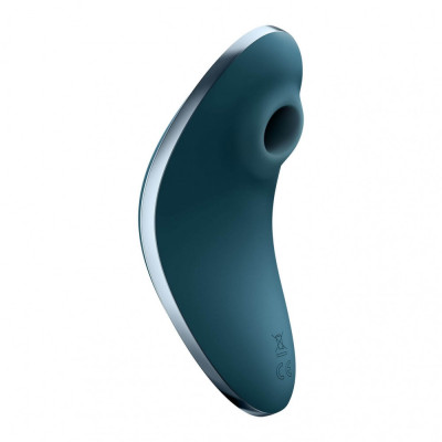 Вакуумный клиторальный стимулятор с вибрацией Vulva Lover 1, синий (208204) – фото 1