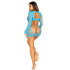 Платье сексуальное с вырезами Leg Avenue Invite Only, One Size, голубое (207469) – фото 5
