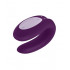 Вибратор для пар с подключением к телефону Double Joy, фиолетовый (208201) – фото 6
