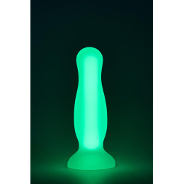 Анальна пробка світиться в темряві Dream Toys Radiant, s, Зелена