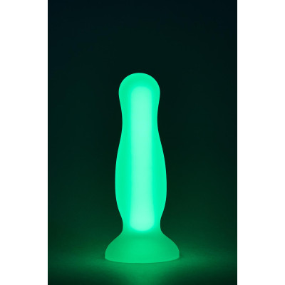 Анальная пробка светящаяся в темноте Dream Toys Radiant, S, зеленая (205692) – фото 1