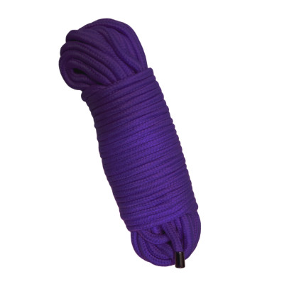 Веревка для связывания 20 метров, наконечники металл, фиолетовая (207916) – фото 1