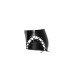 Шортики сексуальные Noir Handmade M, виниловые, со шнуровкой, черные (208309) – фото 6