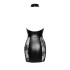 Платье сексуальное с полупрозрачными вставками Noir Handmade S, винил, черное (208370) – фото 10