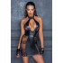 Платье сексуальное с полупрозрачными вставками Noir Handmade M, винил, черное (208371) – фото 4