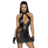 Платье сексуальное с полупрозрачными вставками Noir Handmade M, винил, черное (208371) – фото 6