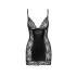 Сукня сексуальна з мереживом Noir Handmade XL, вініл, чорне (208342) – фото 3