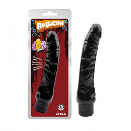 Вибратор реалистичный Rubicon 8.9 Chisa, черный, 22.5 см х 4.7 см – фото
