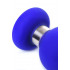 Анальна пробка, силікон, синя, розмір M, 13 см х 4,6 см (205527) – фото 2