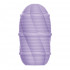 Мастурбатор міні з ребристим рельєфом Pretty Love Smooth Stripes Cupid X Egg, фіолетовий (205509) – фото 3