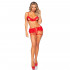 Комплект сексуальный откровенный Leg Avenue, красный, размер One size (207413) – фото 3