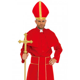 Костюм кардинала Leg Avenue Cardinal, красный, размер XL, 3 предмета – фото