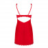 Сорочка сексуальна Obsessive Amor Cherris, Червона, розмір S / M (206914) – фото 6