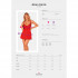 Сорочка сексуальна Obsessive Amor Cherris, Червона, розмір S / M (206914) – фото 7