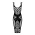 Платье эротическое Obsessive D609, из сетки, черное, размер One Size (207067) – фото 3