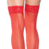 Панчохи еротичні Nuna Leg Avenue зі стрілкою, червоні, One size (207366) – фото 2