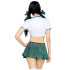 Костюм школярки Miss Prep School Leg Avenue, 4 предмета, зелений, XS (207393) – фото 2