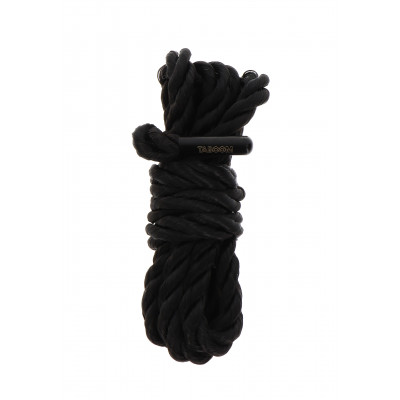 Мотузка для зв'язування Taboom Bondage Rope, чорна 1.5 метра, 7 мм (207784) – фото 1