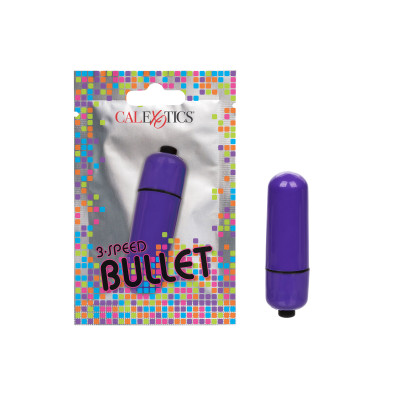 Вибропуля California Exotics Novelties 3-Speed Bullet, фиолетовая (207776) – фото 1